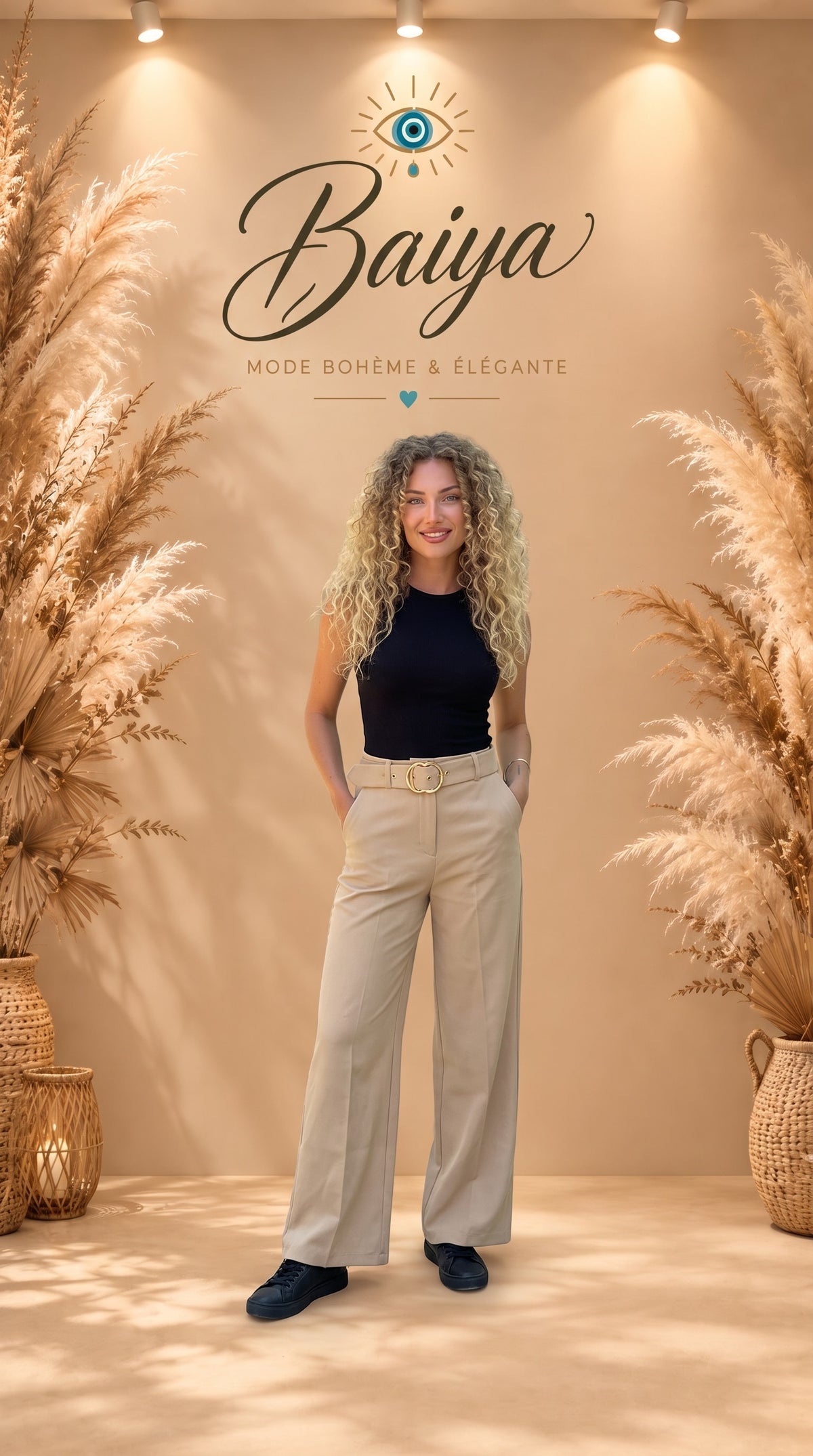 Pantalon Eden beige