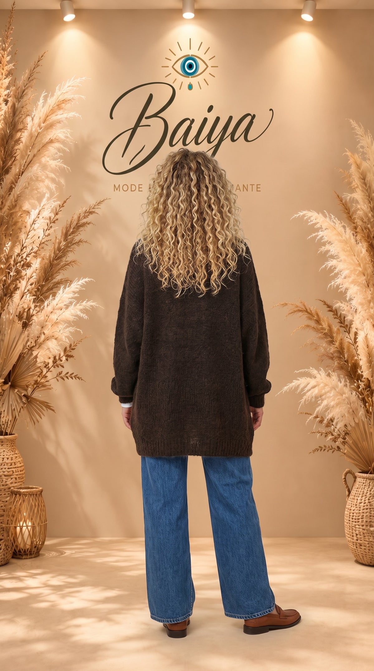 gilet Alba marron
