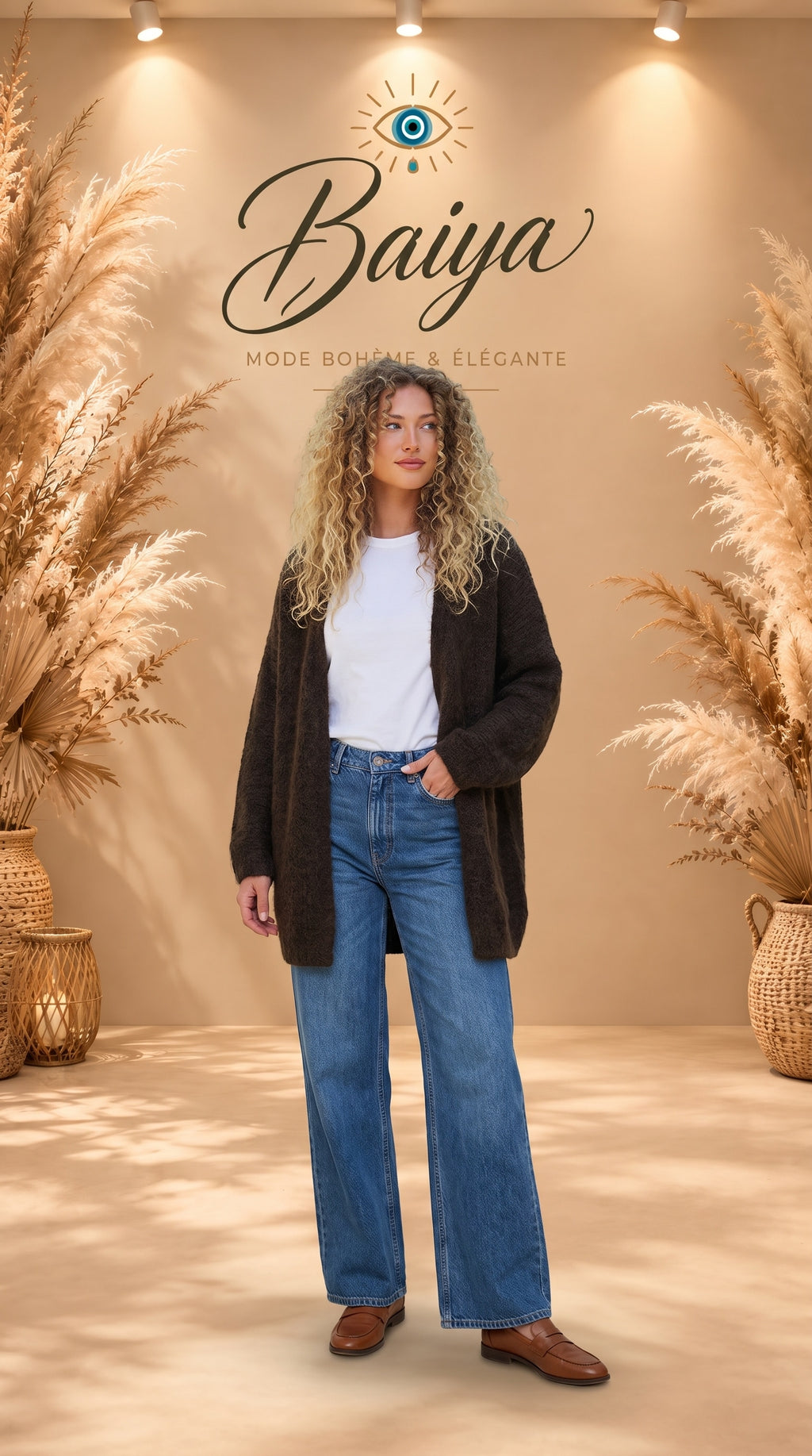 gilet Alba marron