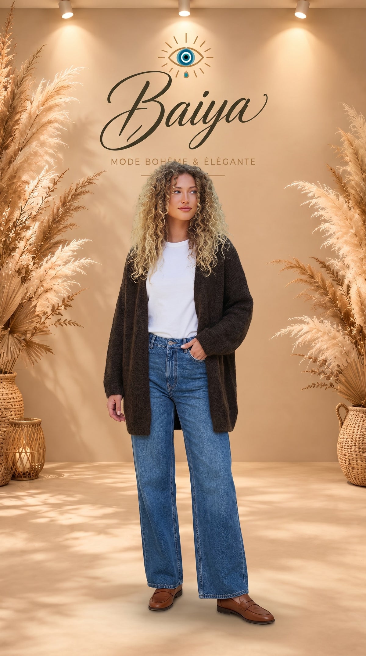 gilet Alba marron