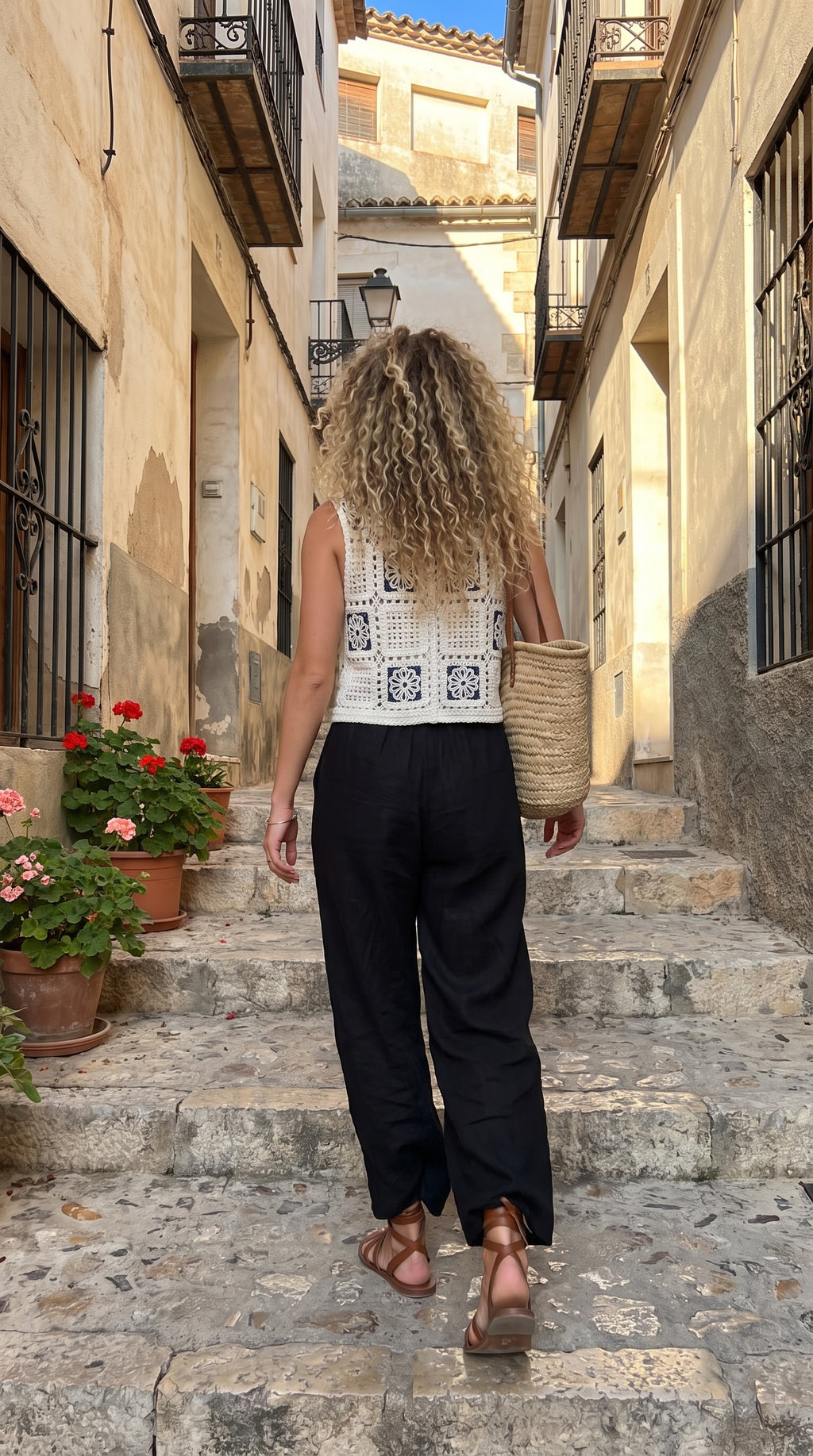 gilet sans manche crochet Isya